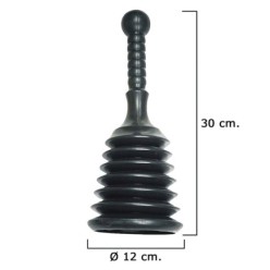 Desatascador Goma Fuelle         Ø 12 cm, /  Alto 30 cm,