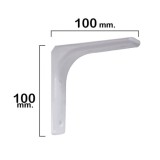 Palomilla Reforzada Blanca   100x100 mm, Uso Doméstico al por Mayor | Almacén de Ferretería