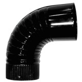 Codo Estufa Color Negro Vitrificado de  90 mm, 90°, al por Mayor | Almacén de Ferretería