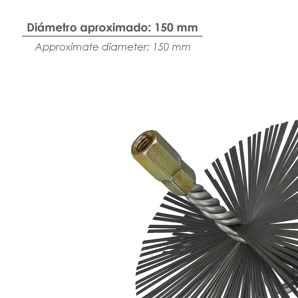 Cepillo Deshollinador Acero Pl, 150mm M12 al por Mayor | Almacén de Ferretería