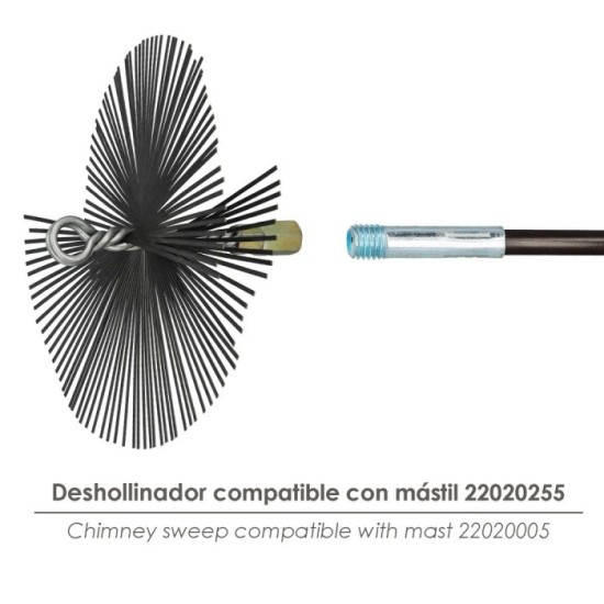 Cepillo Deshollinador Acero Pl, 200 mm M12 al por Mayor | Almacén de Ferretería