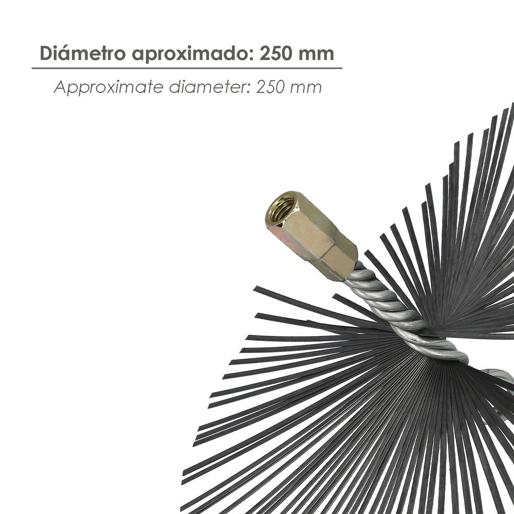 Cepillo Deshollinador Acero Pl, 250 Mm M12 al por Mayor | Almacén de Ferretería