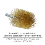 Cepillo Limpiatubos Acero  75 mm M12 al por Mayor | Almacén de Ferretería