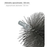 Cepillo Limpiatubos Acero 120 mm M12 al por Mayor | Almacén de Ferretería