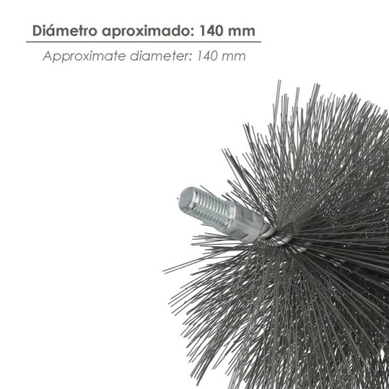 Cepillo Limpiatubos Acero 140 mm M12 al por Mayor | Almacén de Ferretería