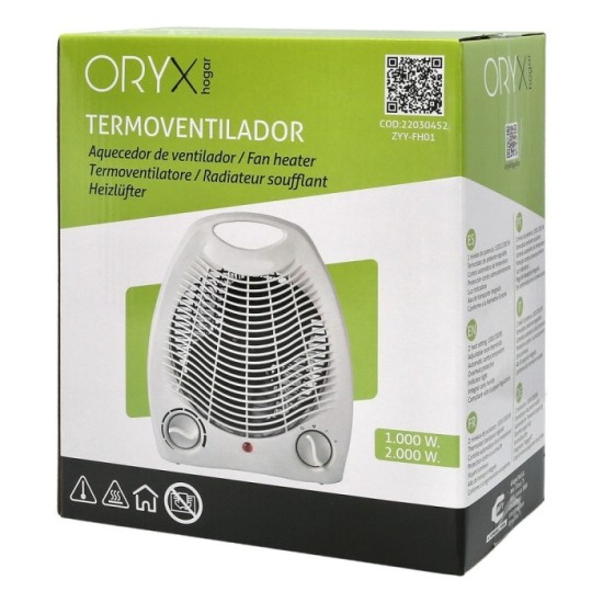 Termoventilador Ovalado 1000 / 2000w al por Mayor | Almacén de Ferretería