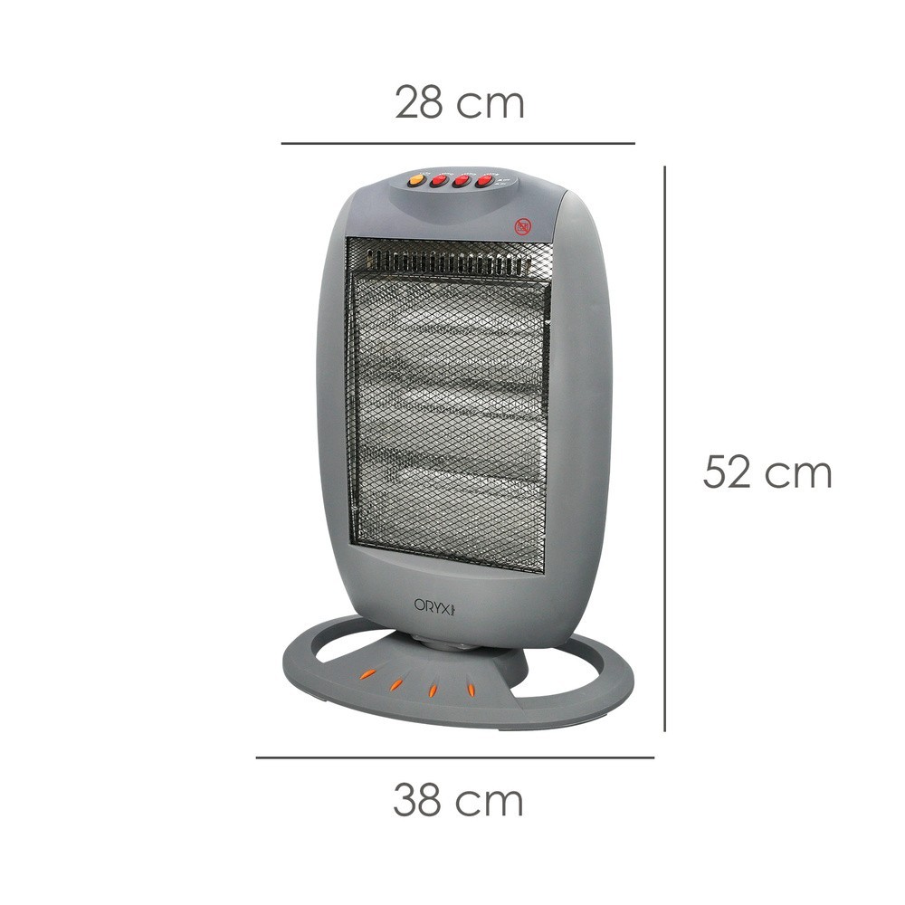 Estufa Halogena Oscilante 400 / 800 / 1200 W al por Mayor | Almacén de Ferretería