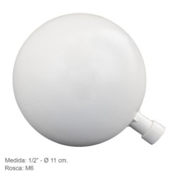 Boya plastico 1/2" x 11 Ø cm, rosca M6,
