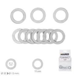 Adaptadores / Reductores Disco Corte Madera Ø 20 a Ø 13 mm, (Bolsa 10 piezas)