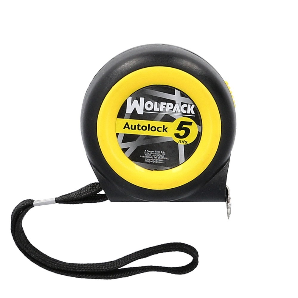 Flexometro Sistema Autolock Con Freno Automatico Longitud 5 Metros Ancho Cinta 25 mm, Magnetico, Cinta Metrica Freno Automatico 