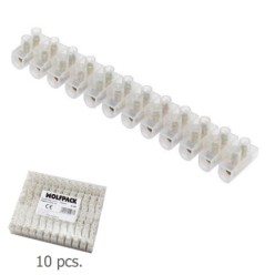 Regleta Ficha Empalme 16 Amperios / Seccion 12 mm, Envase de 10 Regletas de 12 Fichas Cada Una,