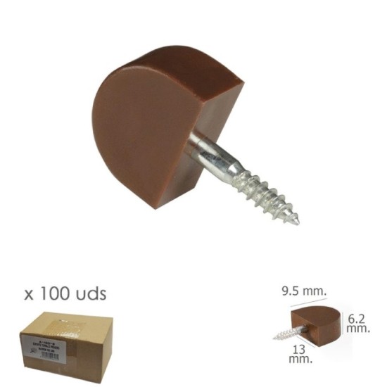 Soporte Estanteria Tornillo Pequeño Marron (Caja 100 unidades) al por Mayor | Almacén de Ferretería