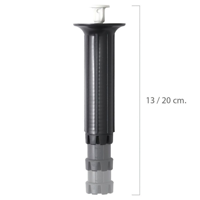 Pata Regulable Fija 13 / 20 cm, Negro al por Mayor | Almacén de Ferretería