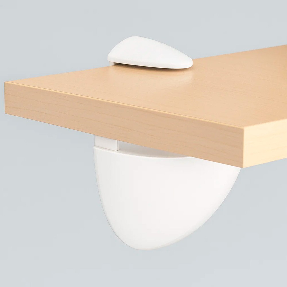 Soporte Pelicano Regulable Para Estante 1 / 35 mm, Blanco  (1 Pieza) al por Mayor | Almacén de Ferretería