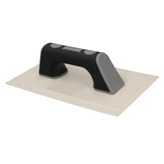 Llana / Talocha Con Mango de Plastico ABS Borde Flexible, Especial Lechadas, Base 30,50 x 14 cm, Mango Ligero y Ergonomico al po