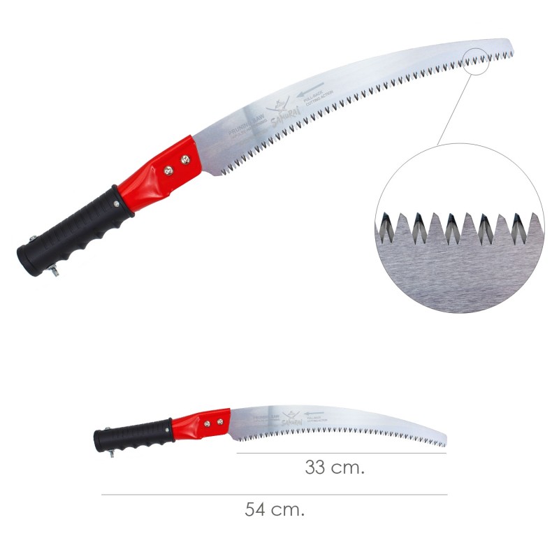 Serrucho Samurai Curvo Para Pertiga 330 mm,