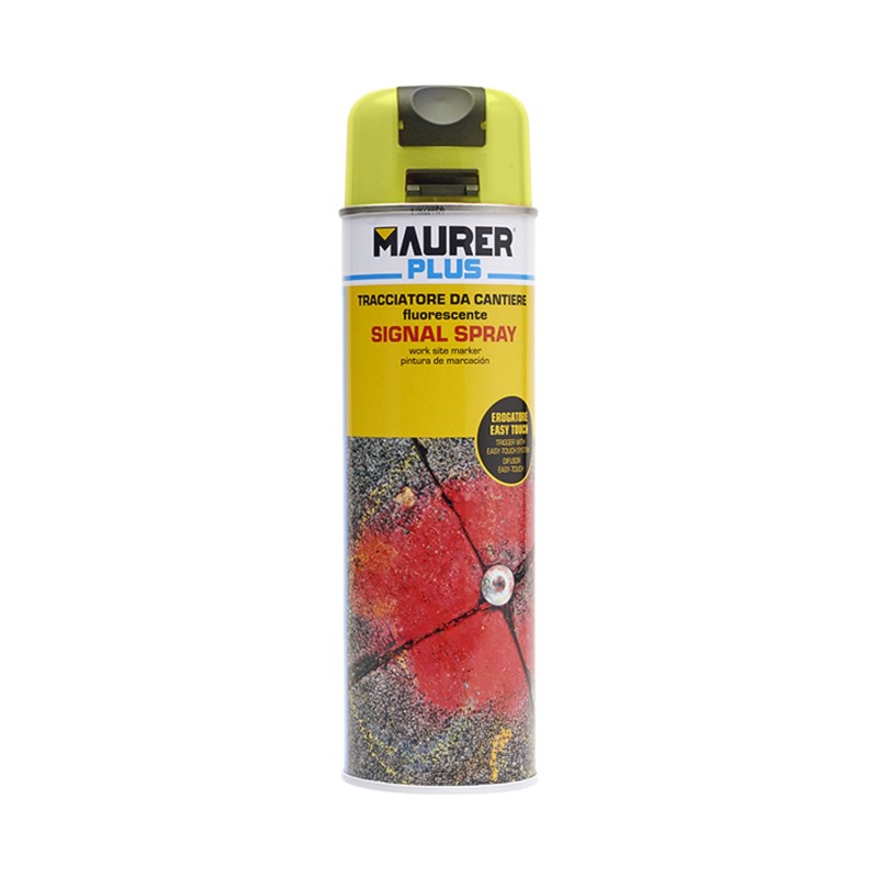 Spray Pintura Trazador Amarillo Fluoresce 500 ml,