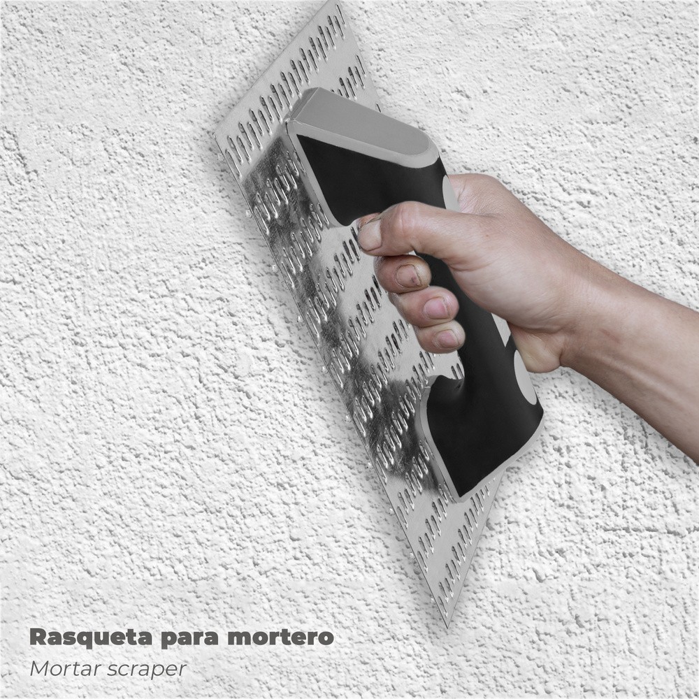 Rascador Mortero Profesional 250x145 Mango TPR al por Mayor | Almacén de Ferretería