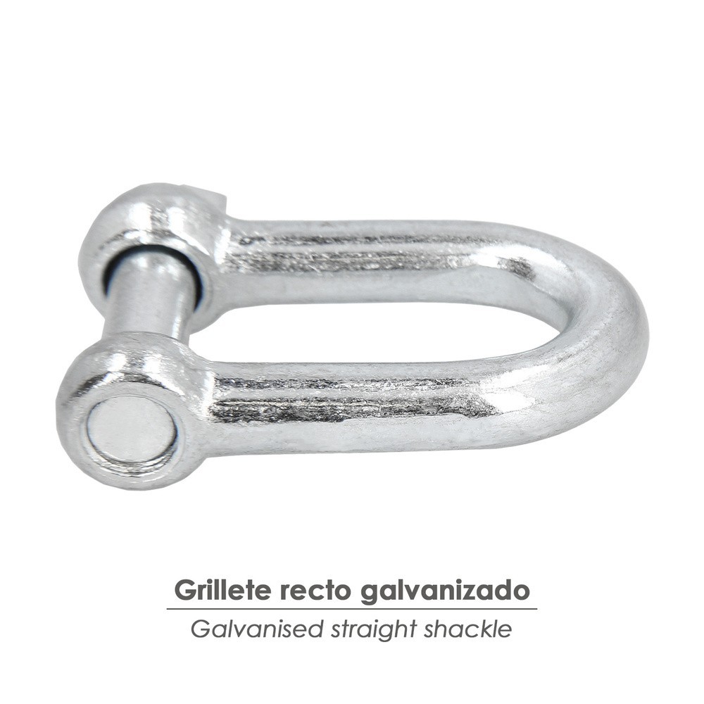 Grillete Recto Galvanizado 8 mm, 5/16" Uso Domestico al por Mayor | Almacén de Ferretería