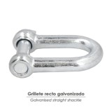 Grillete Recto Galvanizado 22 mm, 7/8" Uso Domestico al por Mayor | Almacén de Ferretería