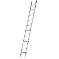 Escalera Aluminio 1 Tramo, 14 Peldaños, Antideslizante, Resistente,