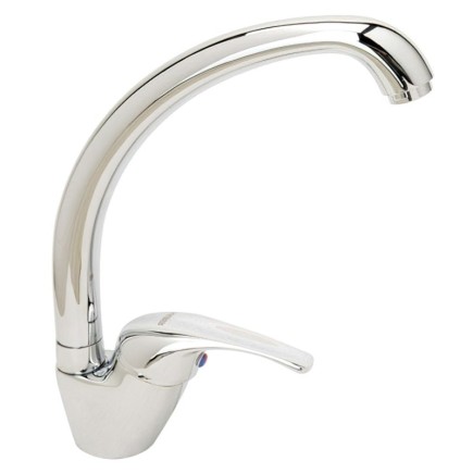 Monomando Fregadero Con Caño Alto Con Cartucho ceramico Ø 40 mm,