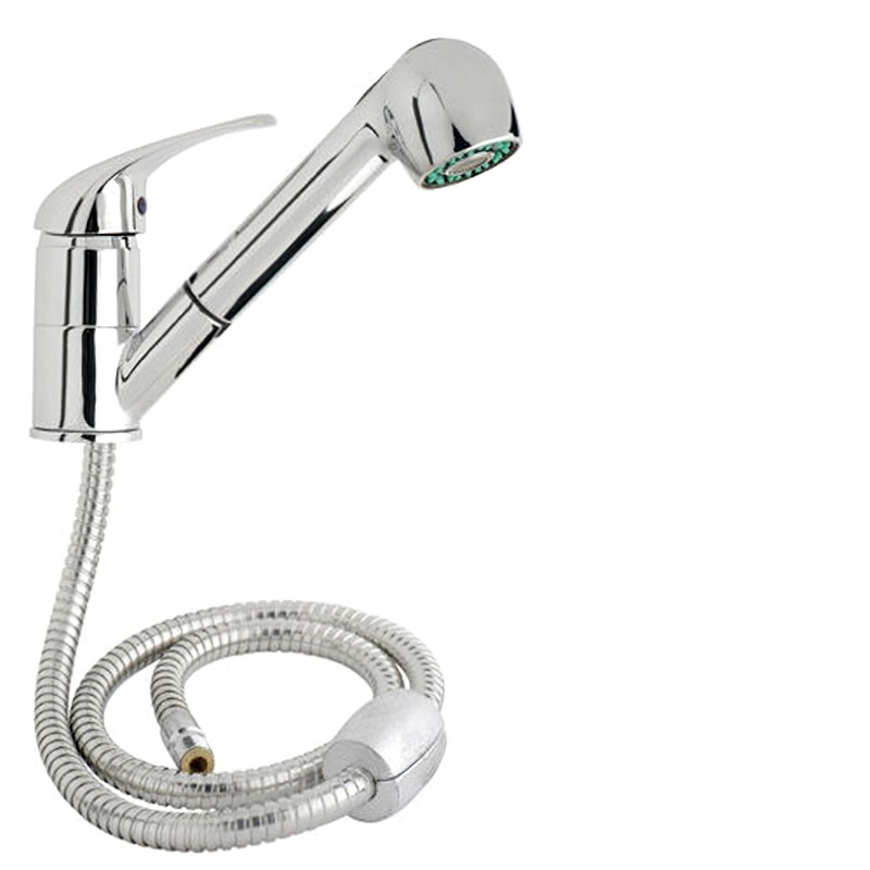Monomando "Línea Flow" Fregadero Telescópico Con Cartucho Ceramico Ø 40 mm,