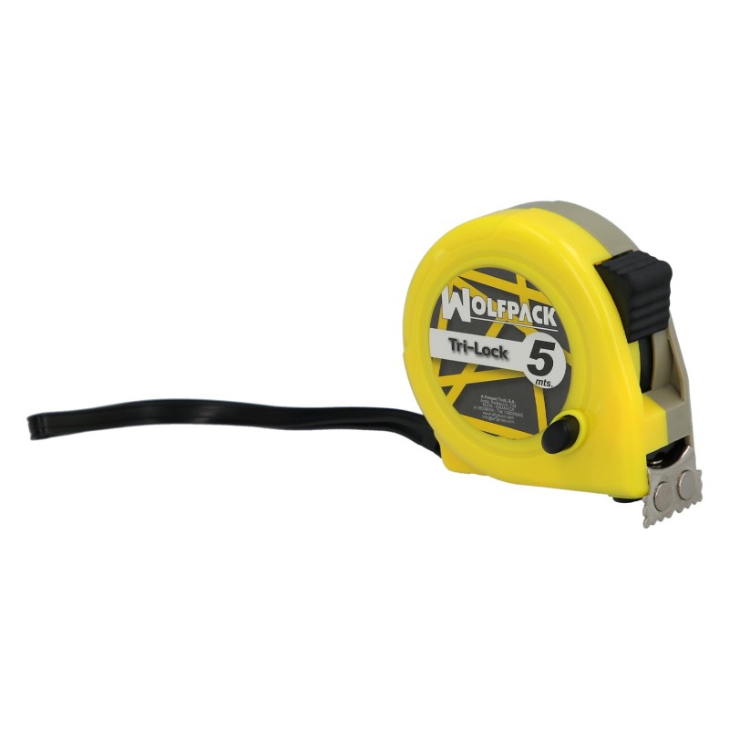 Flexometro Magnético Amarillo Con Freno  5 Metros / 19 mm,