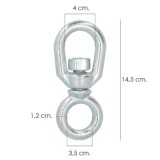 Grillete Giratorio Simple Acero 12 mm, al por Mayor | Almacén de Ferretería