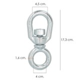 Grillete Giratorio Simple Acero 16 mm, al por Mayor | Almacén de Ferretería
