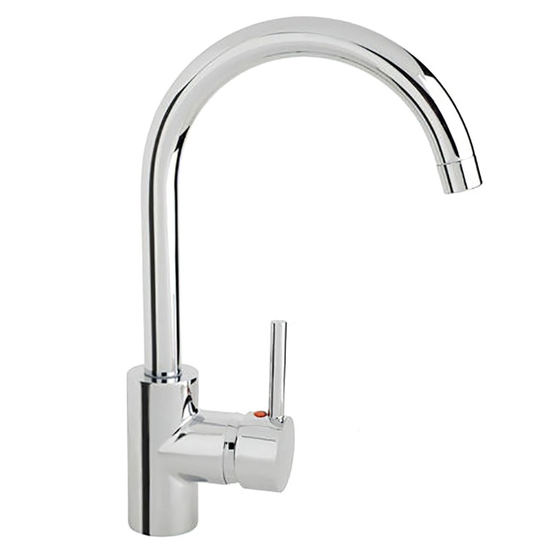 Monomando "Línea Flow" Fregadero Con Caño Alto Con Cartucho ceramico Ø 40 mm,