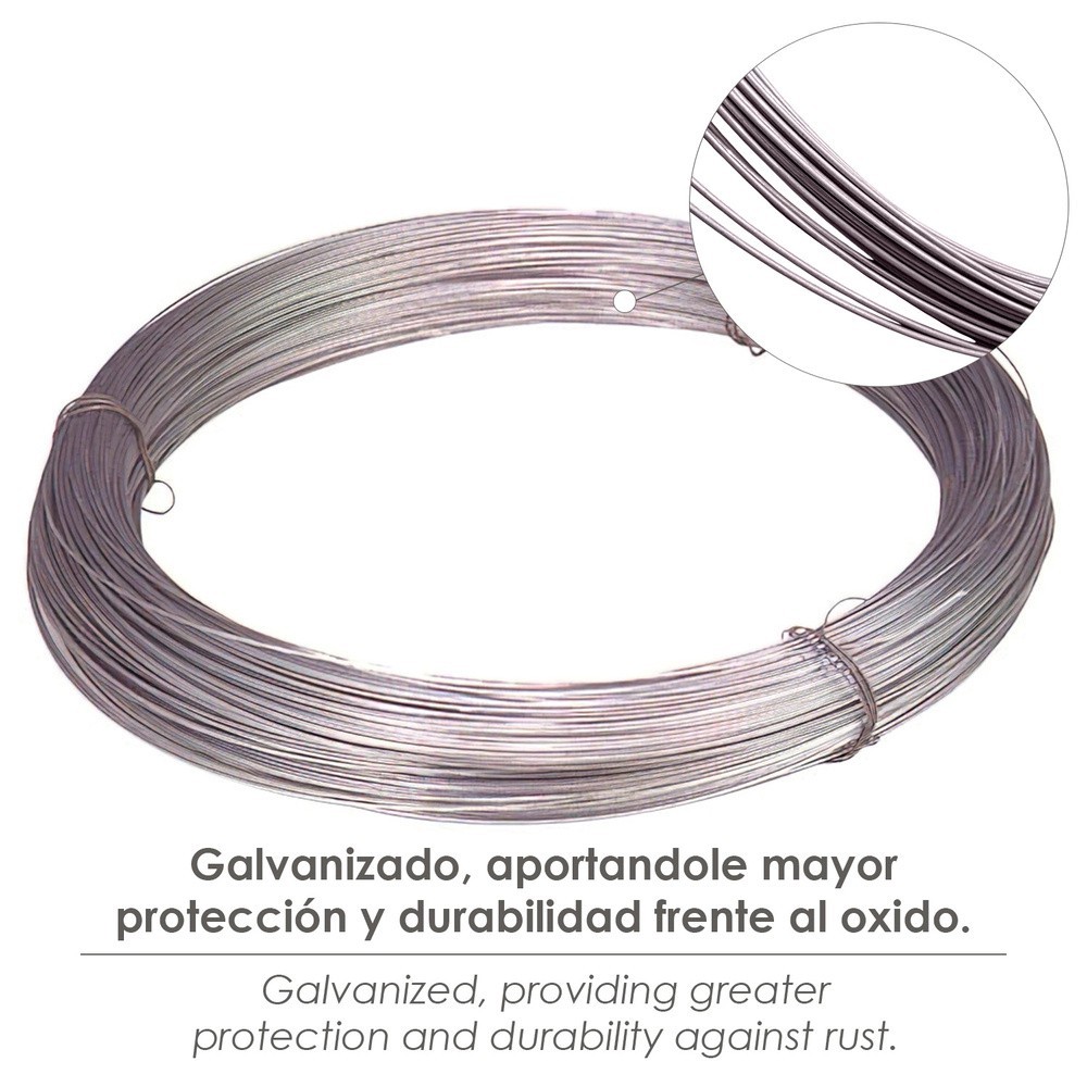 Alambre Galvanizado Rollo 25 Kg, Nº 18 - 3,4 mm, al por Mayor | Almacén de Ferretería