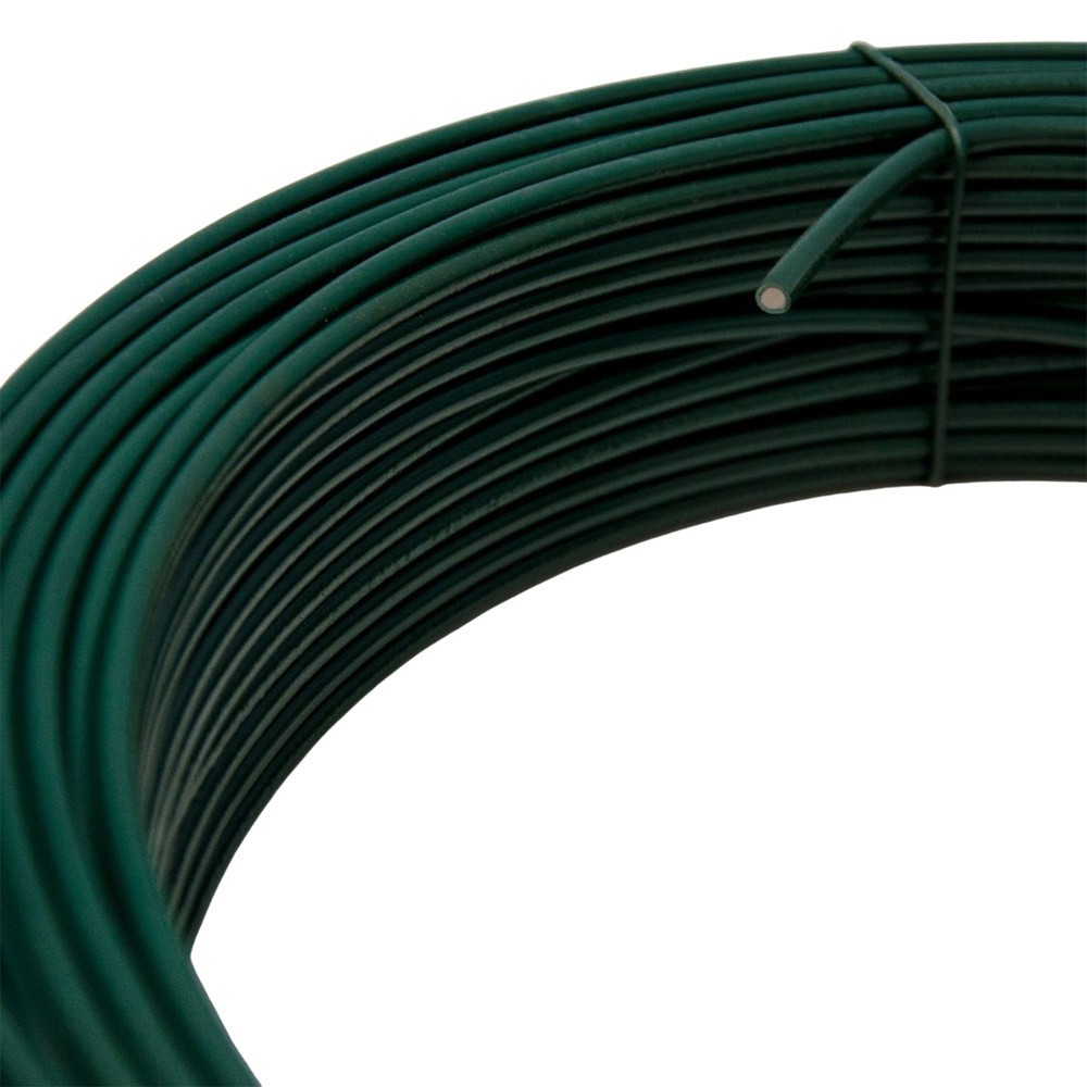Alambre plastificado Verde Rollo 25 Kg, / Nº17 al por Mayor | Almacén de Ferretería