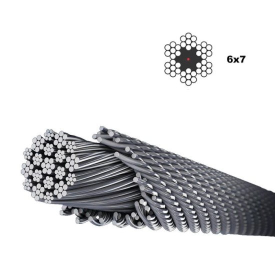 Cable Galvanizado   6 mm, (Rollo 25 Metros) No Elevacion al por Mayor | Almacén de Ferretería