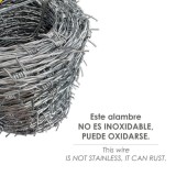 Alambre Espino Galvanizado 100 Metros 4/12 al por Mayor | Almacén de Ferretería