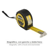 Flexometro Magnetico Grip Topline Con Freno 5 Metros / 19 mm, al por Mayor | Almacén de Ferretería