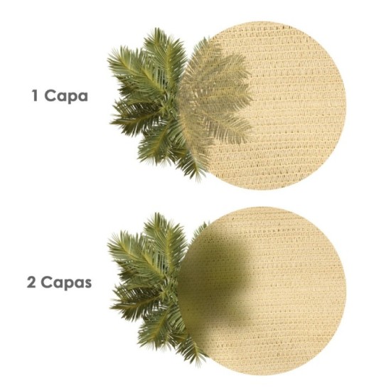 Malla Sombreo Rollo 1,0 x 50 metros, Reduce Radiación, Protección Jardín y Terraza, Regula Temperatura, Color Beige al por Mayor