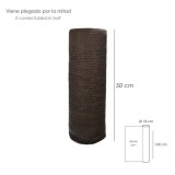 Malla Sombreo Rollo 1 x 50 metros, Reduce Radiación, Protección Jardín y Terraza, Regula Temperatura, Color Marrón al por Mayor 