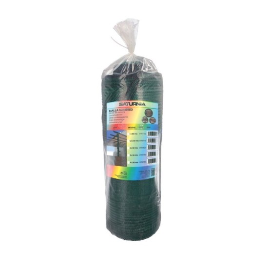 Malla Sombreo Rollo 1 x 50 metros, Reduce Radiación, Protección Jardín y Terraza, Regula Temperatura, Color Verde Claro al por M