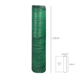 Malla Sombreo Rollo 1,5 x 50 metros, Reduce Radiación, Protección Jardín y Terraza, Regula Temperatura, Color Verde Claro al por
