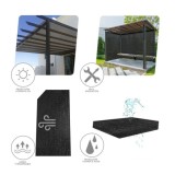Malla Sombreo Negro 2,0 Metros Rollo 50 Metros, Reduce Radiación, Protección Jardín y Terraza, Regula Temperatura, Color Negro a