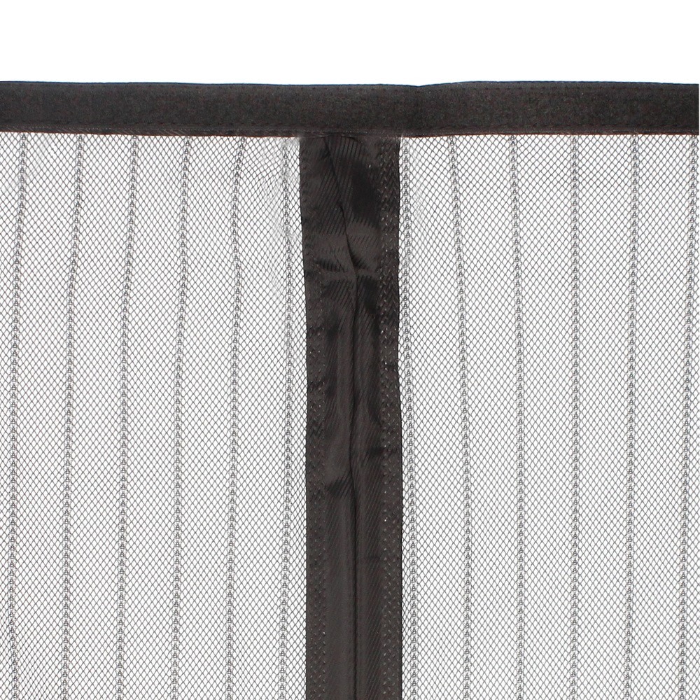 Cortina Mosquitera Para Puertas Con Cierre Central Magnetico Automatico 120 x 240 (Alt,) cm, Color Negro, al por Mayor | Almacén