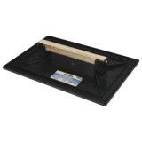 Talocha Plastico 32 x 22 cm, Mango Madera Negra Con Alveolos al por Mayor | Almacén de Ferretería
