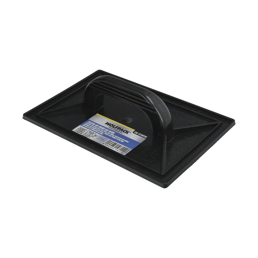 Talocha Plastico 27 x 18 cm, Mango Redondo Negro Con Alveolos al por Mayor | Almacén de Ferretería