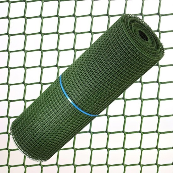 Malla Cuadrada Plastico 1,0 cm, x 1 metro, Verde Rollo 25 metros al por Mayor | Almacén de Ferretería