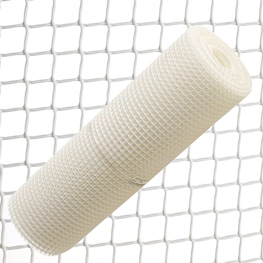 Malla Cuadrada Plastico 2,0 cm, x 1 metro, Blanca Rollo 25 metros al por Mayor | Almacén de Ferretería