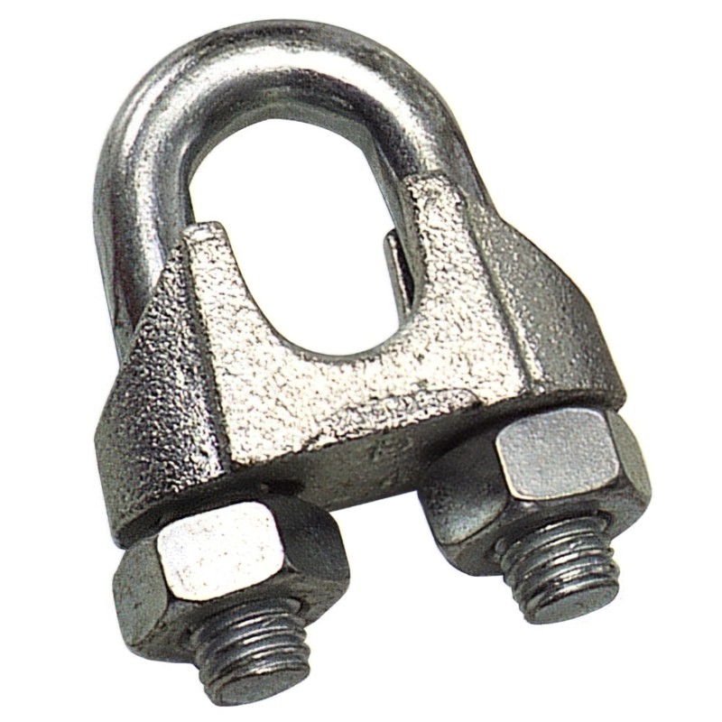 Sujetacables Galvanizado 6 mm, 1/4" Uso Domestico