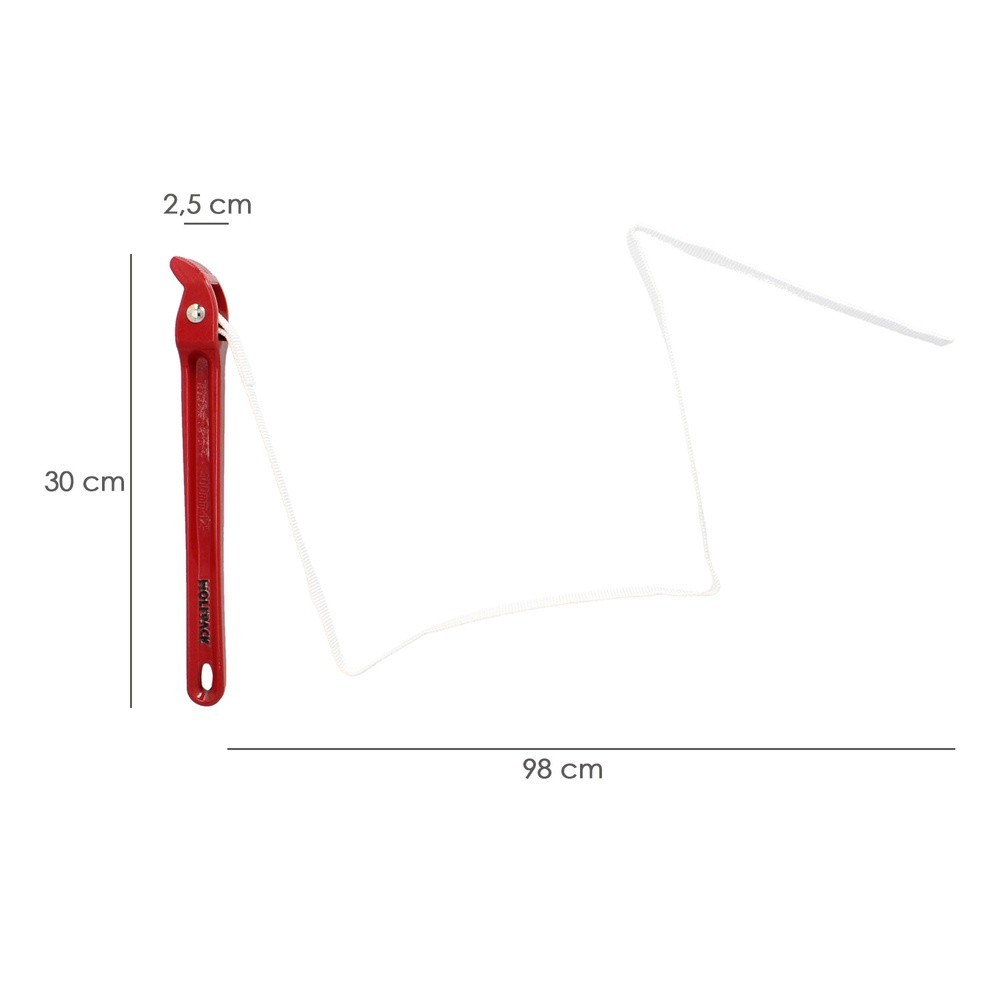 Llave Cinta Nylon Aluminio 30 cm,  Cinta De 98 cm, Llave De Filtro Aceite, Llave Para Tubos, Llave Aflojatodo, Llave De Correa, 