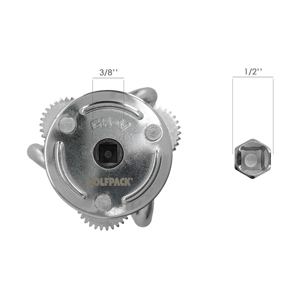 Llave Filtro Aceite Araña Universal Ø 8 A Ø 13,5 cm, llave Filtro 3 Garras, Llave Filtro Universal, Llave Filtro Coche / Moto al