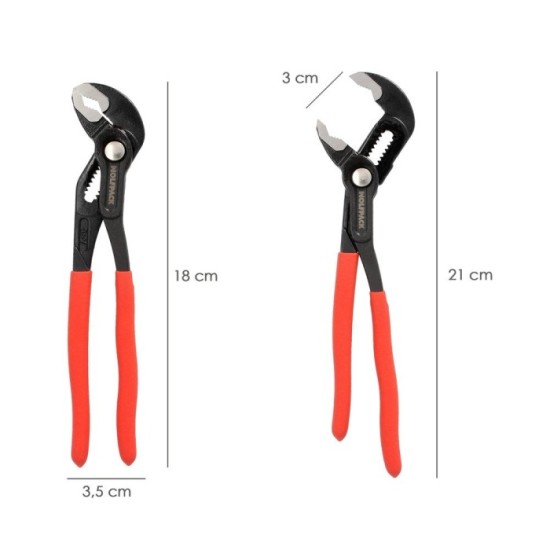 Tenazas Apertura Multiple Con Bloqueo 180 mm, Pico De Loro, Alicates Extensibles, Tenazas Fontanero al por Mayor | Almacén de Fe